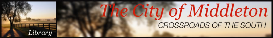 City of Middleton Community Library page header